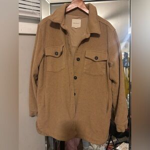 Thread & Supply Tan Shirt Jacket/ Shacket